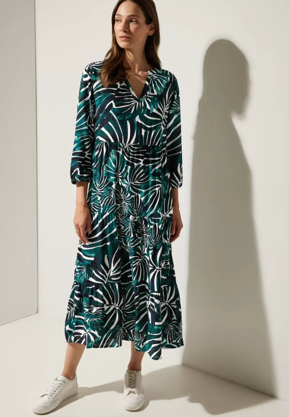 Volantkleid Mit Print
