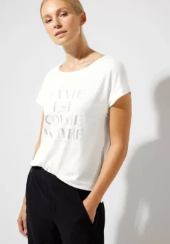 Wording Partprint Shirt