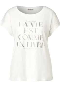 Wording Partprint Shirt