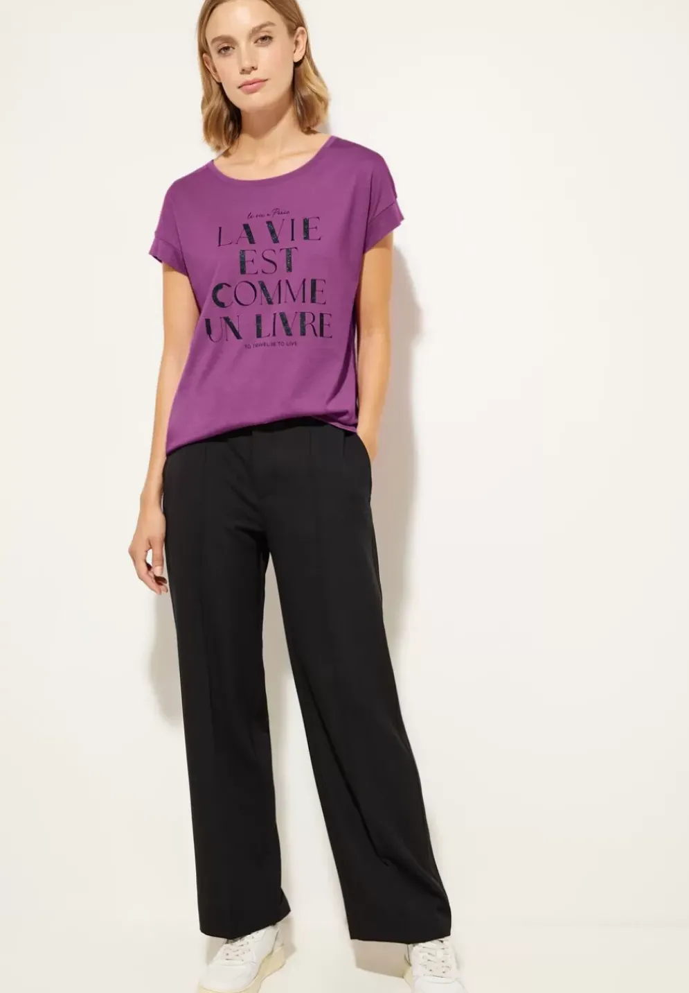 Wording Partprint Shirt