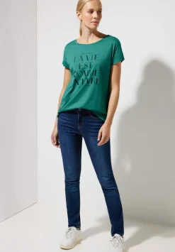 Wording Partprint Shirt