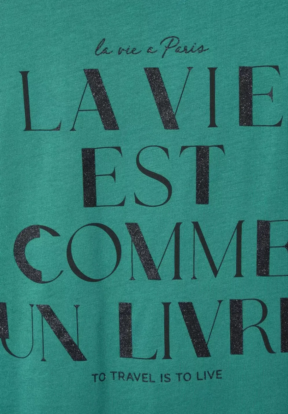 Wording Partprint Shirt