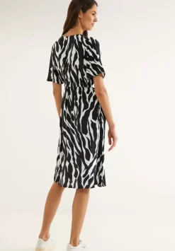 Wrap Zebraprint Kleid