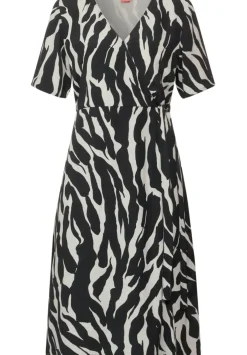 Wrap Zebraprint Kleid