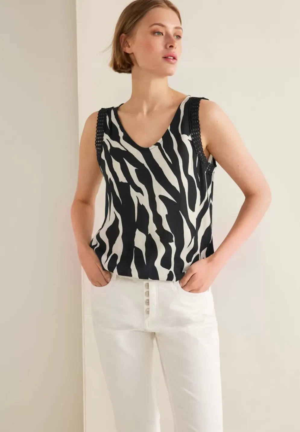 Zebra Printtop Mit Hakeltape