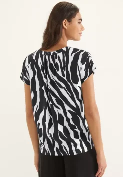 Zebraprint Blusenshirt