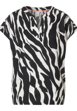 Zebraprint Blusenshirt