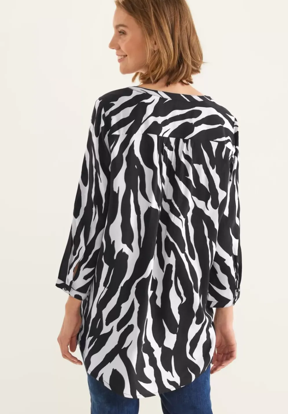 Zebraprint Longbluse