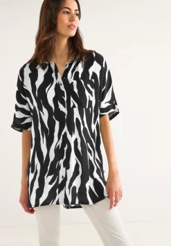 Zebraprint Longbluse