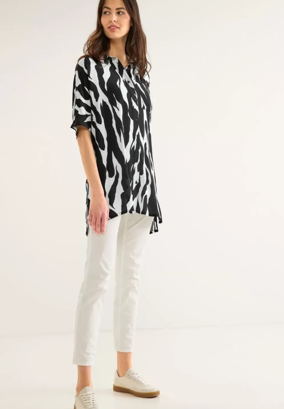 Zebraprint Longbluse