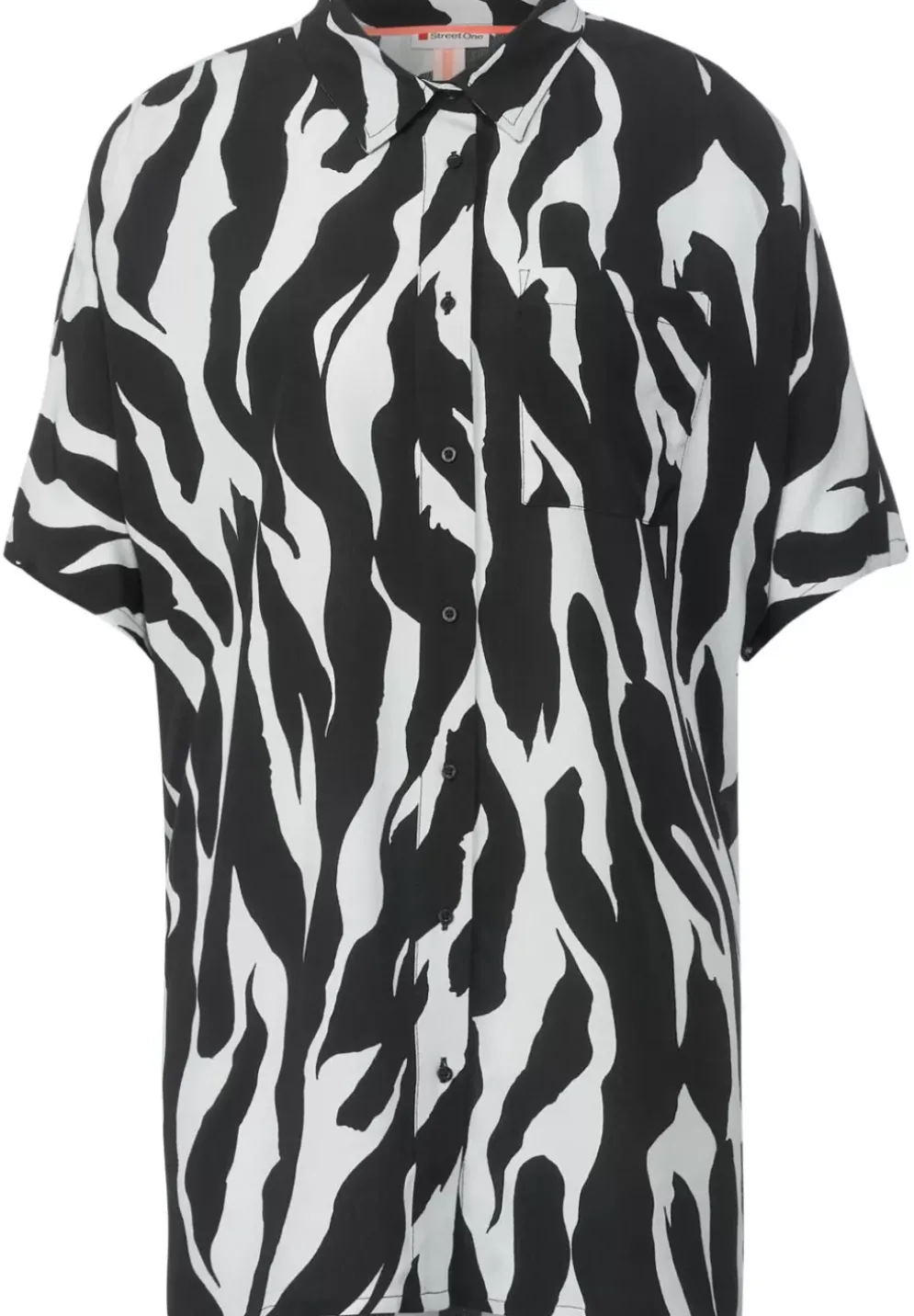 Zebraprint Longbluse