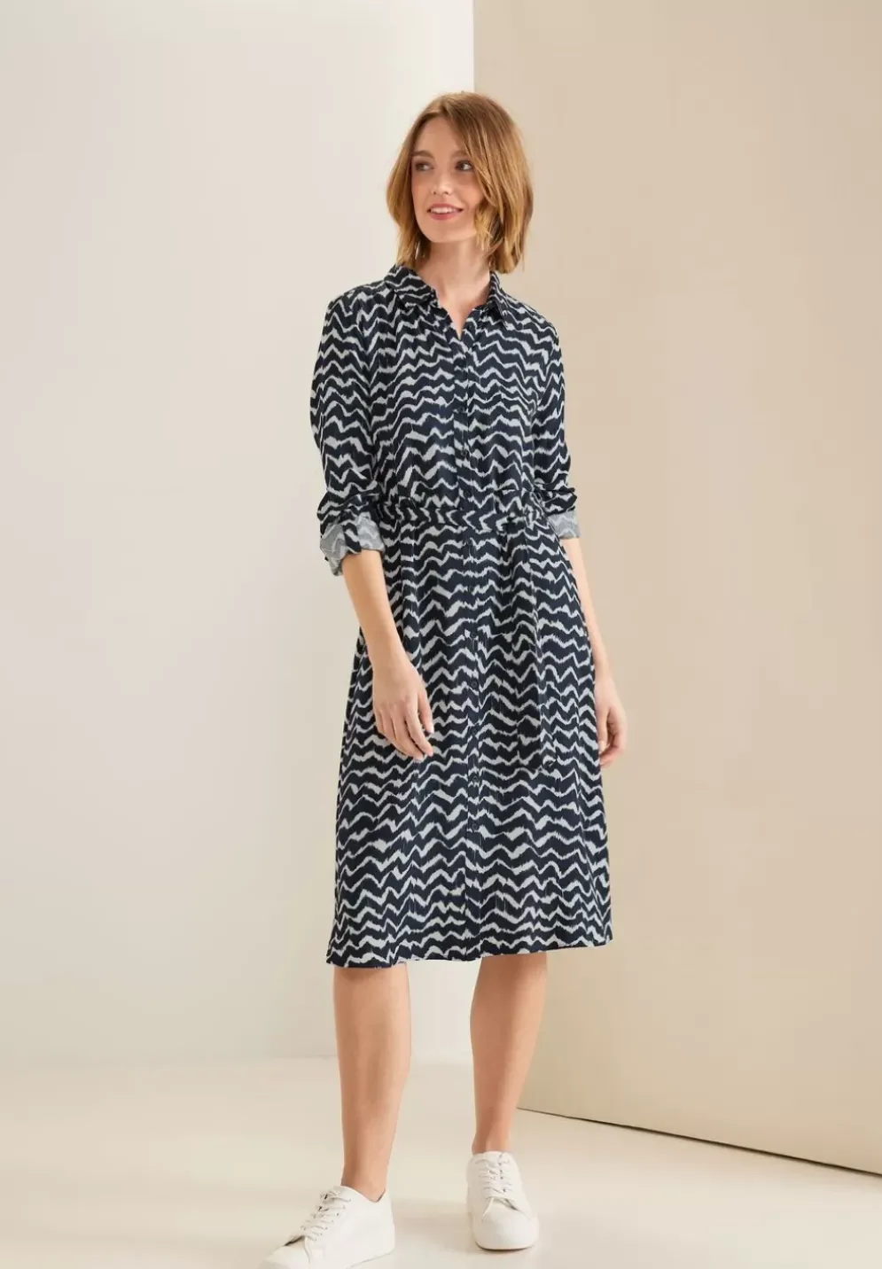Zick Zack Shirtkleid