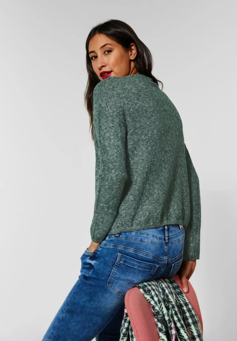 Zopfstrickpullover
