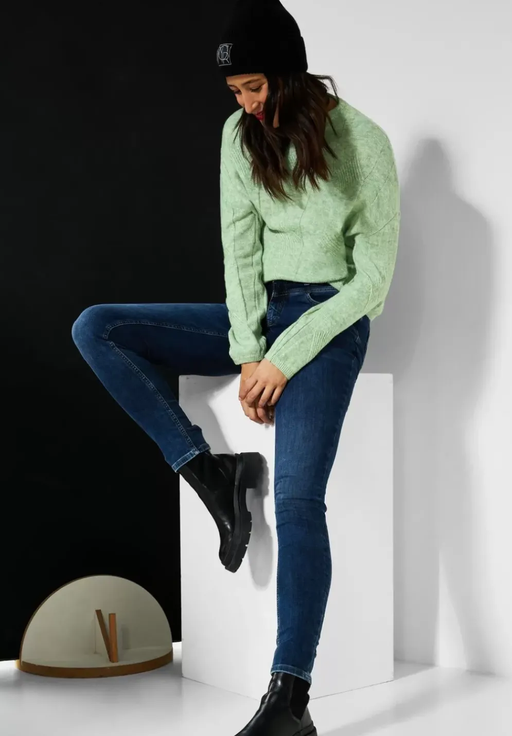 Zopfstrickpullover