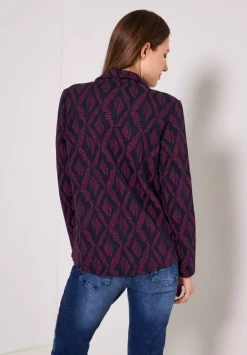 Zweifarbige Shirtjacke