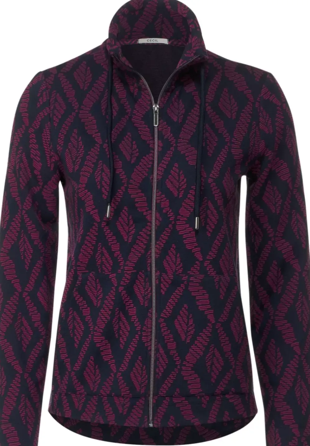 Zweifarbige Shirtjacke